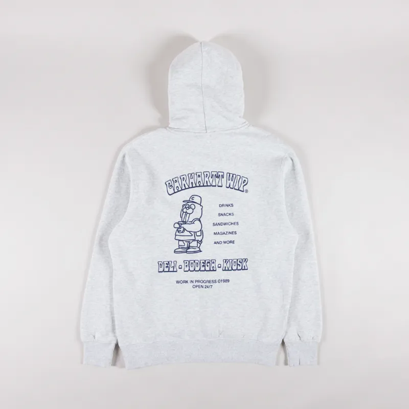 Carhartt WIP Hooded Sandwich Sweatshirt Ash Heather Blue