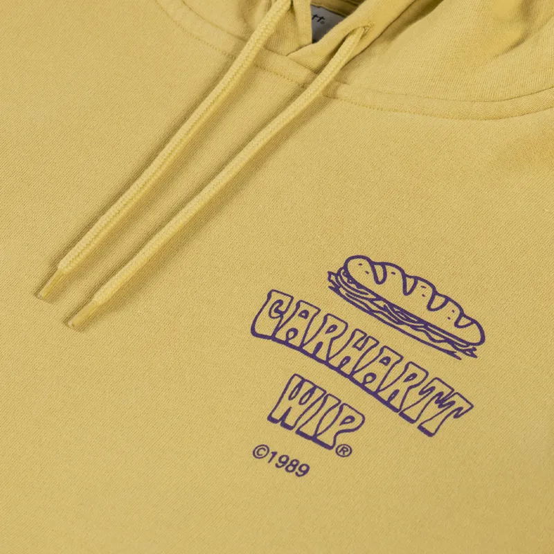 Carhartt WIP Hooded Sandwich Sweatshirt Suncrest Purple-5