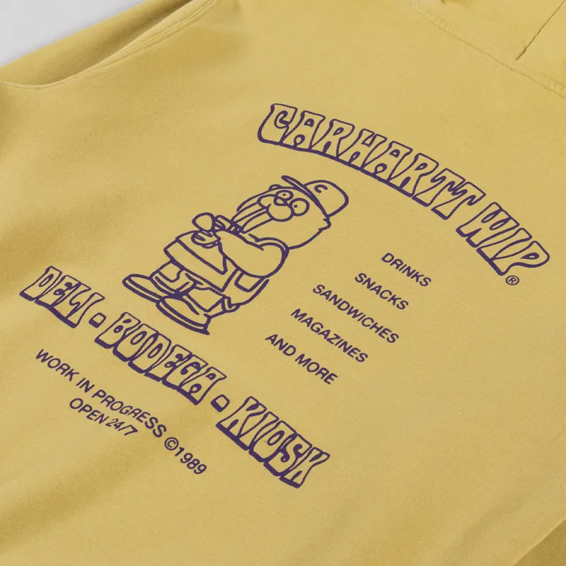 Carhartt WIP Hooded Sandwich Sweatshirt Suncrest Purple-4