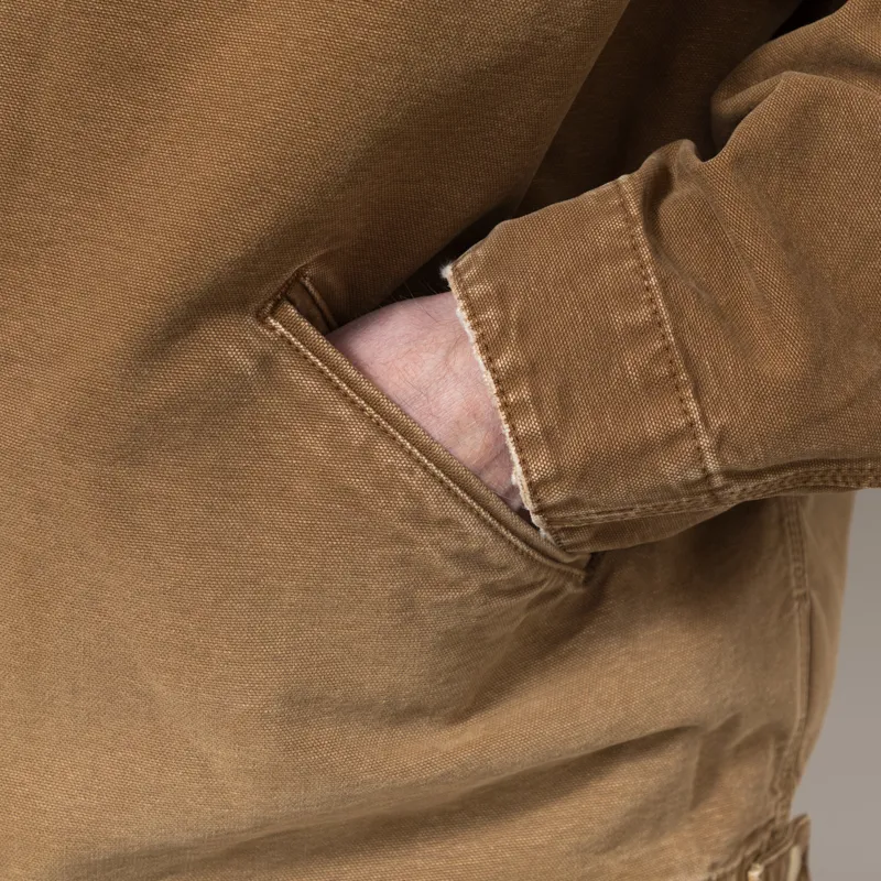 Carhartt WIP OG Detroit Jacket Hamilton Brown Destroy Wash-6