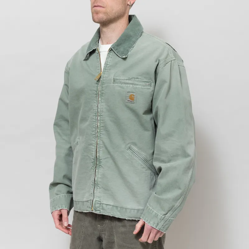 Carhartt WIP OG Detroit Jacket Shady Green Destroy Wash-1