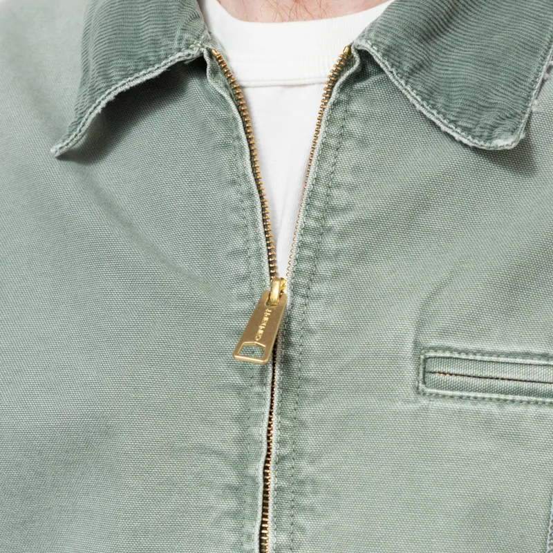 Carhartt WIP OG Detroit Jacket Shady Green Destroy Wash-4