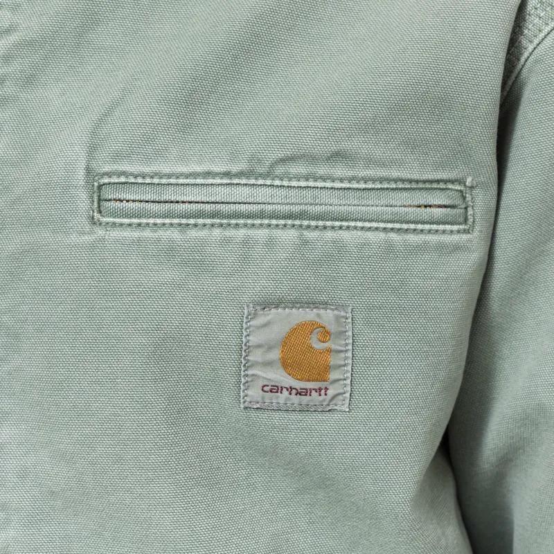 Carhartt WIP OG Detroit Jacket Shady Green Destroy Wash-5