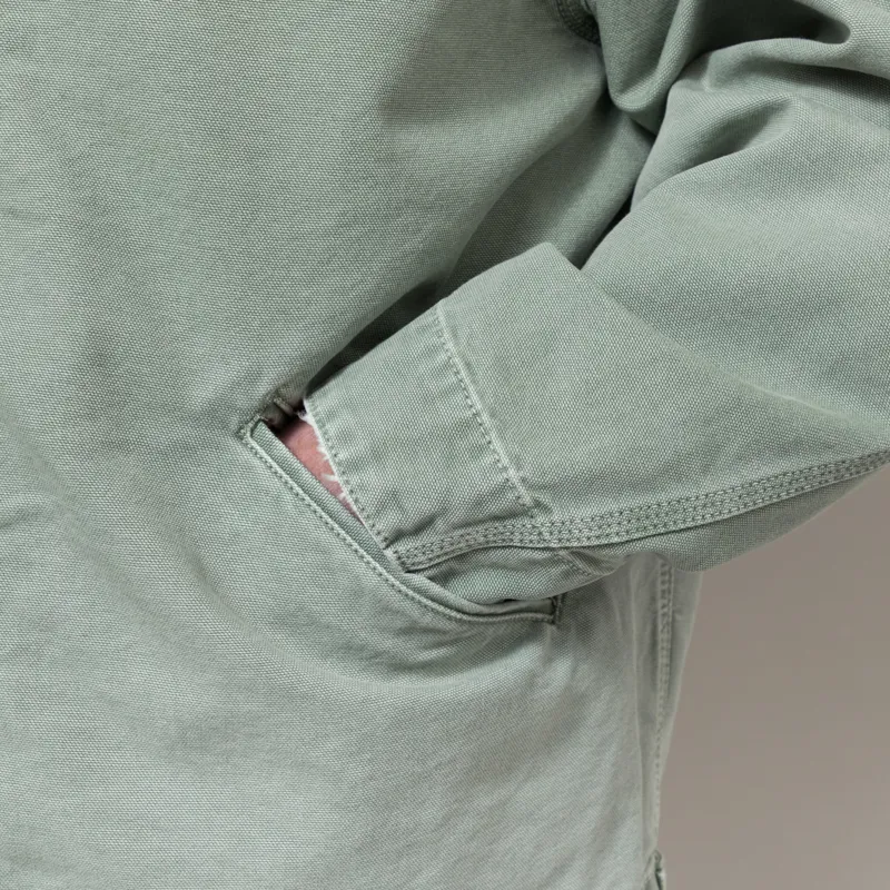 Carhartt WIP OG Detroit Jacket Shady Green Destroy Wash-7