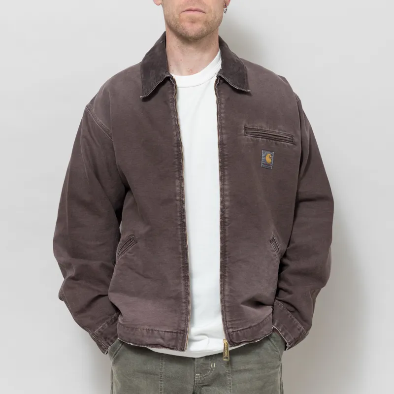 Carhartt WIP OG Detroit Jacket Tobacco Destroy Wash-1