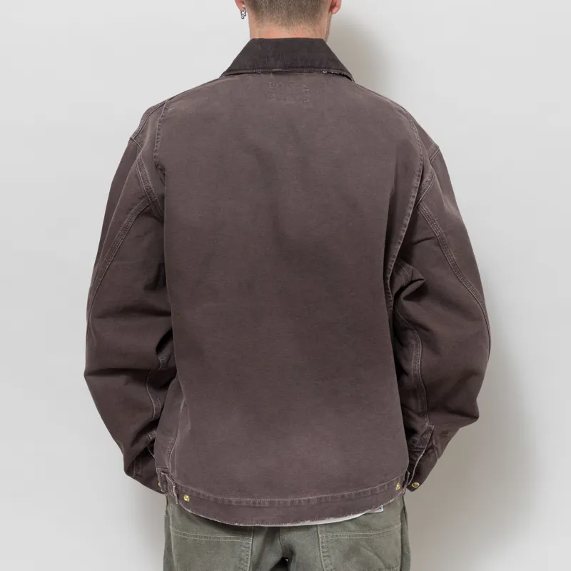 Carhartt WIP OG Detroit Jacket Tobacco Destroy Wash-2