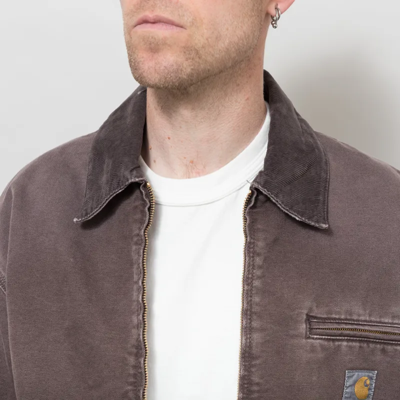 Carhartt WIP OG Detroit Jacket Tobacco Destroy Wash-3