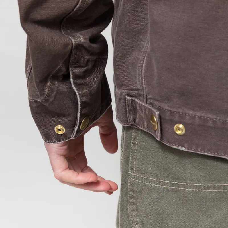Carhartt WIP OG Detroit Jacket Tobacco Destroy Wash-9