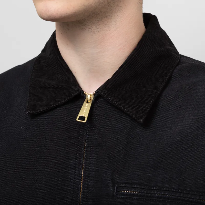 Carhartt WIP OG Detroit Jacket Black Aged Canvas-5