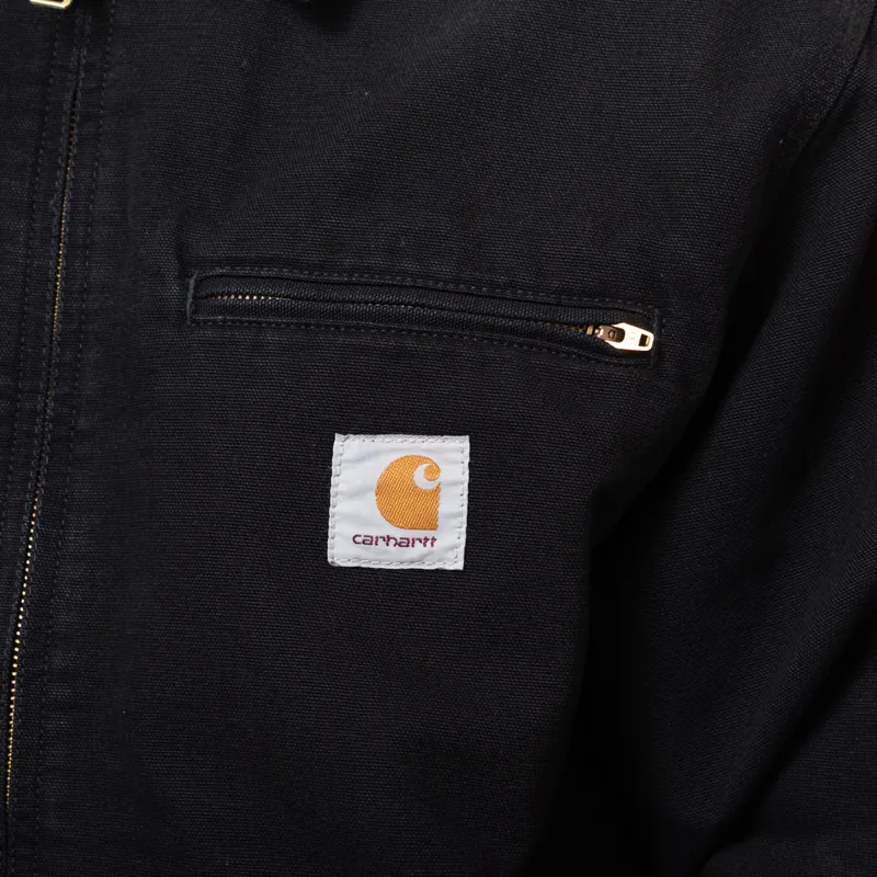 Carhartt WIP OG Detroit Jacket Black Aged Canvas-6
