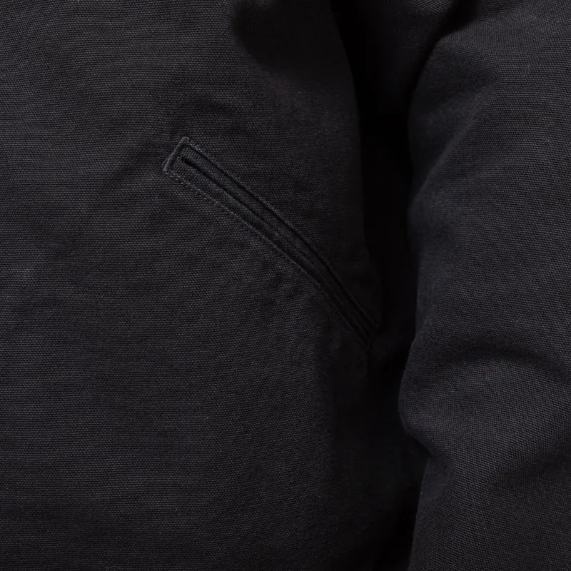 Carhartt WIP OG Detroit Jacket Black Aged Canvas-8
