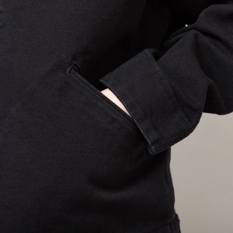 Carhartt WIP OG Detroit Jacket Black Aged Canvas-10