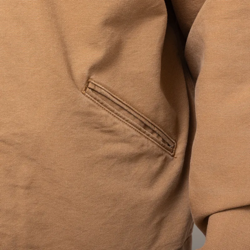 Carhartt WIP OG Detroit Jacket Hamilton Brown Tobacco Aged Canvas-8