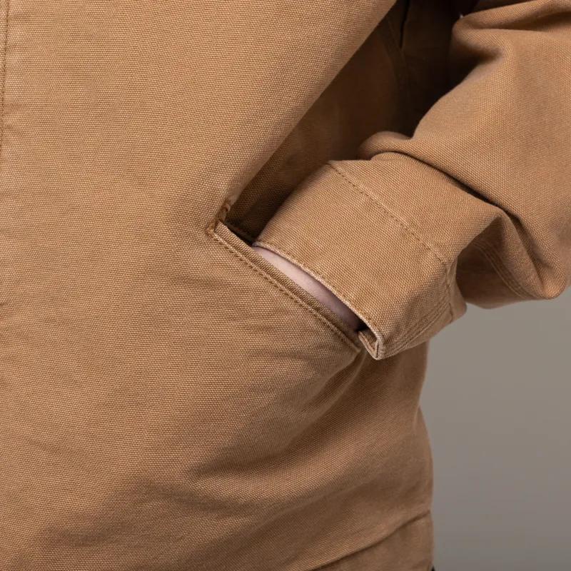 Carhartt WIP OG Detroit Jacket Hamilton Brown Tobacco Aged Canvas-7