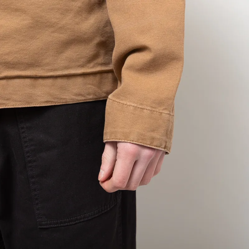 Carhartt WIP OG Detroit Jacket Hamilton Brown Tobacco Aged Canvas-9