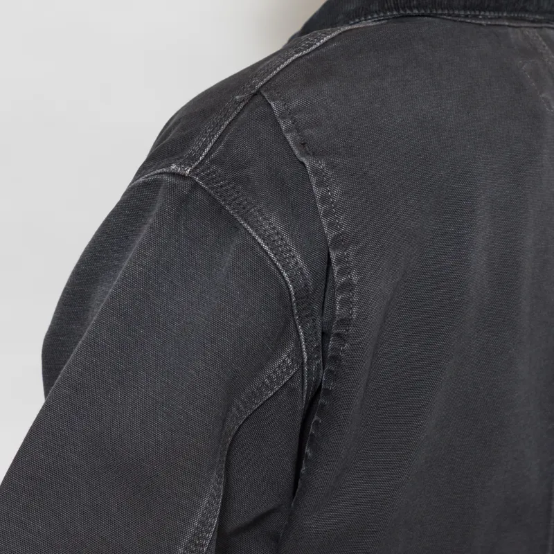 Carhartt WIP OG Chore Coat Black Destroy Wash-7