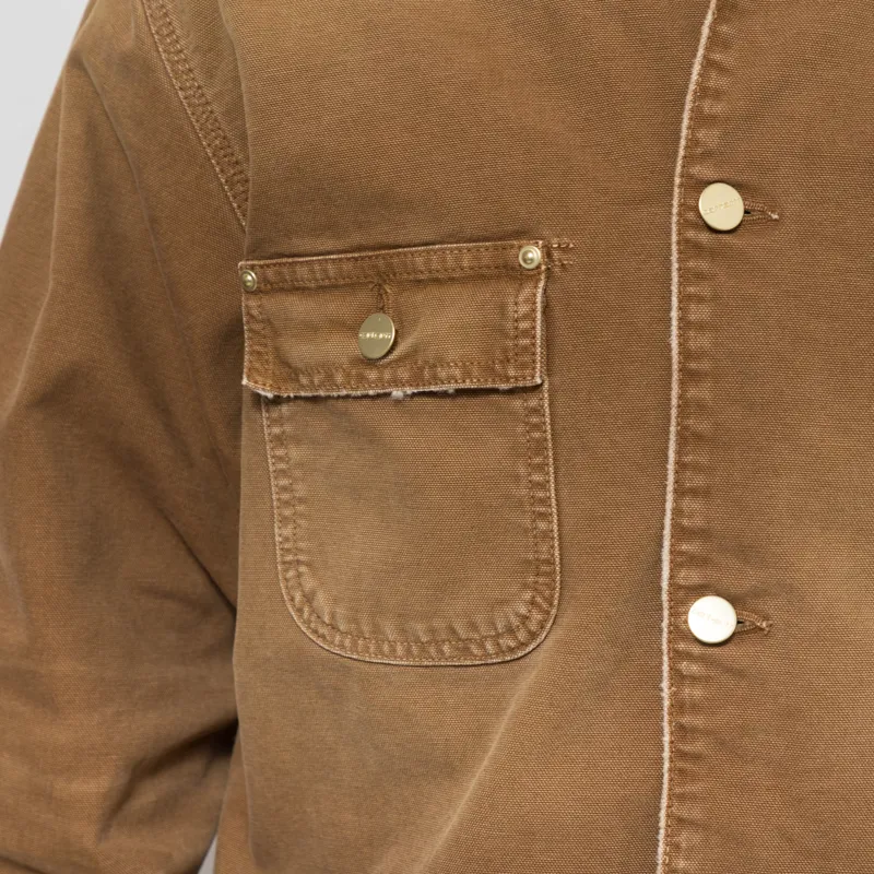 Carhartt WIP OG Chore Coat Hamilton Brown Destroy Wash-4