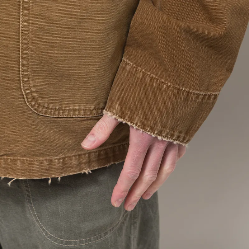 Carhartt WIP OG Chore Coat Hamilton Brown Destroy Wash-7