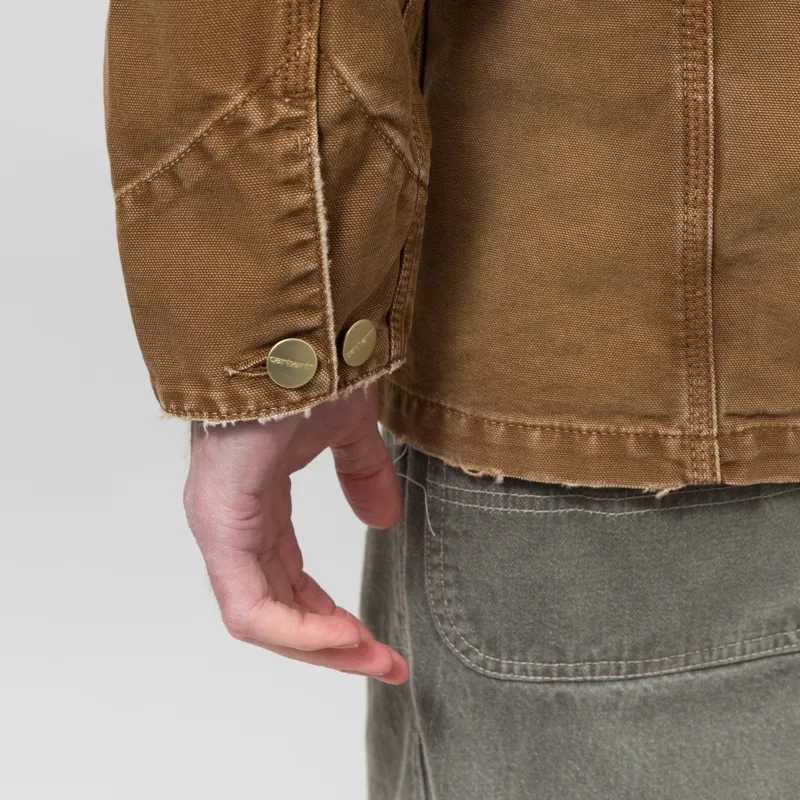 Carhartt WIP OG Chore Coat Hamilton Brown Destroy Wash-9