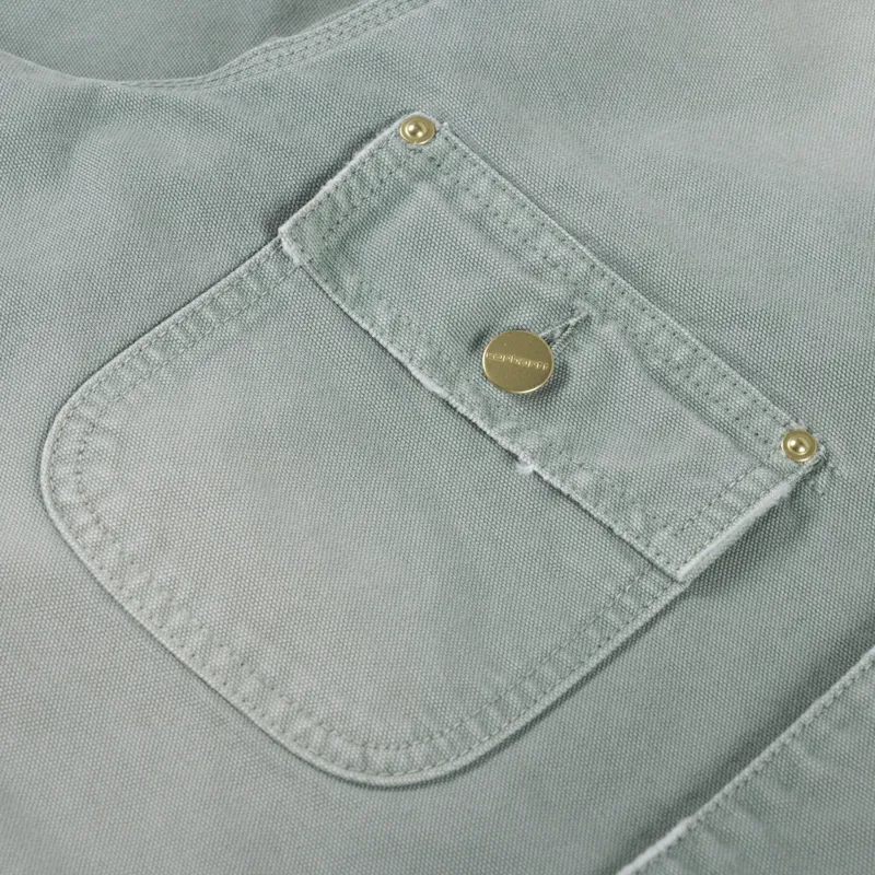 Carhartt WIP OG Chore Coat Shady Green Destroy Wash-6