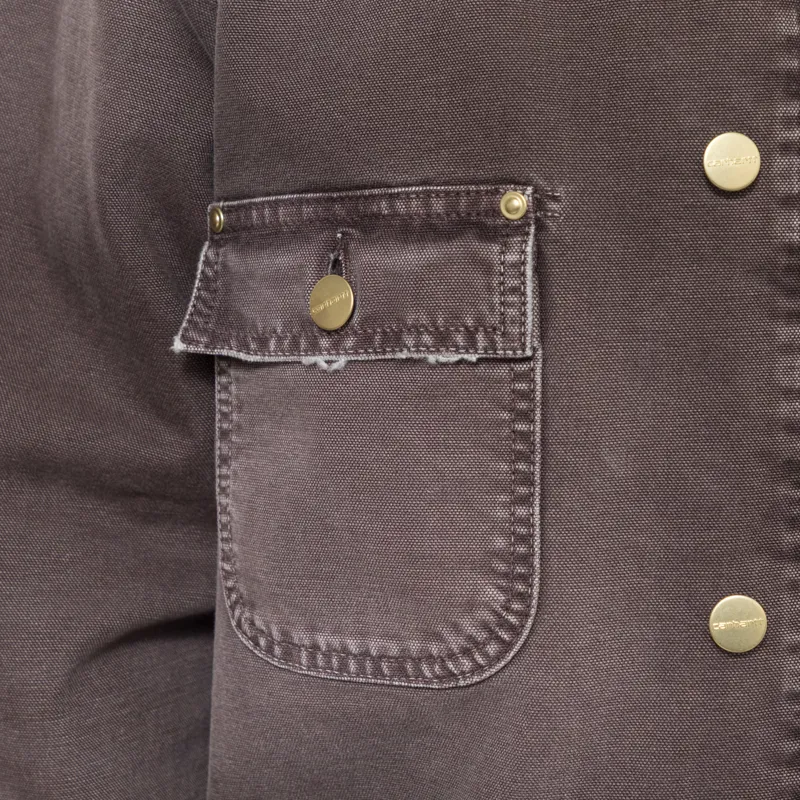 Carhartt WIP OG Chore Coat Tobacco Destroy Wash-4