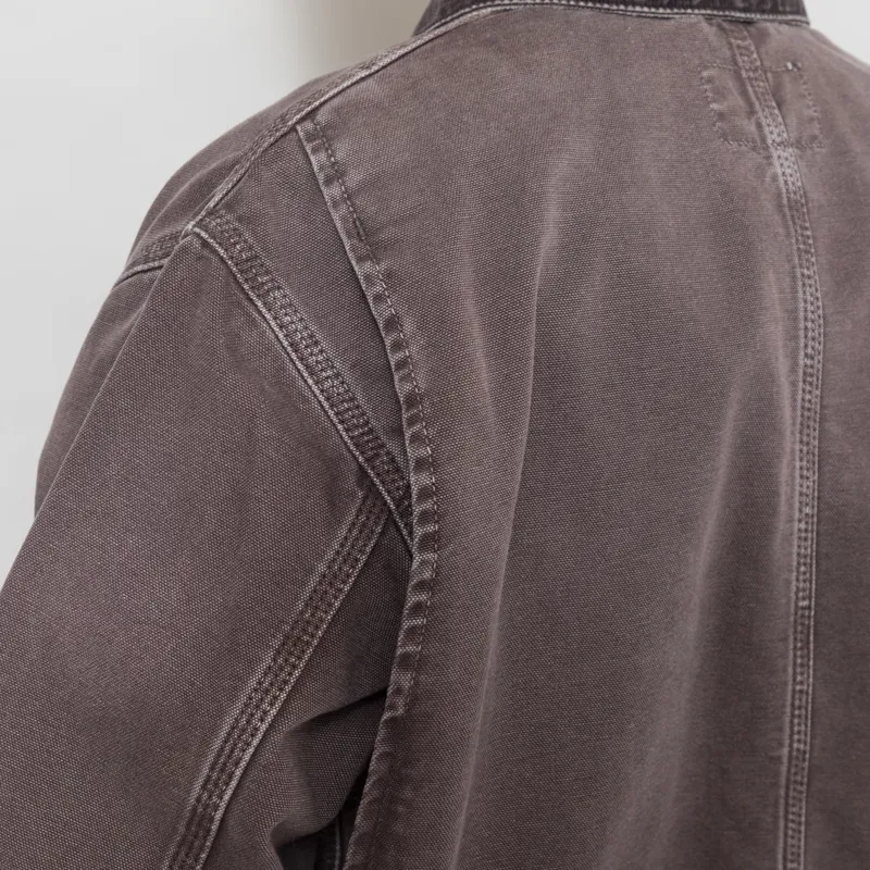 Carhartt WIP OG Chore Coat Tobacco Destroy Wash-7