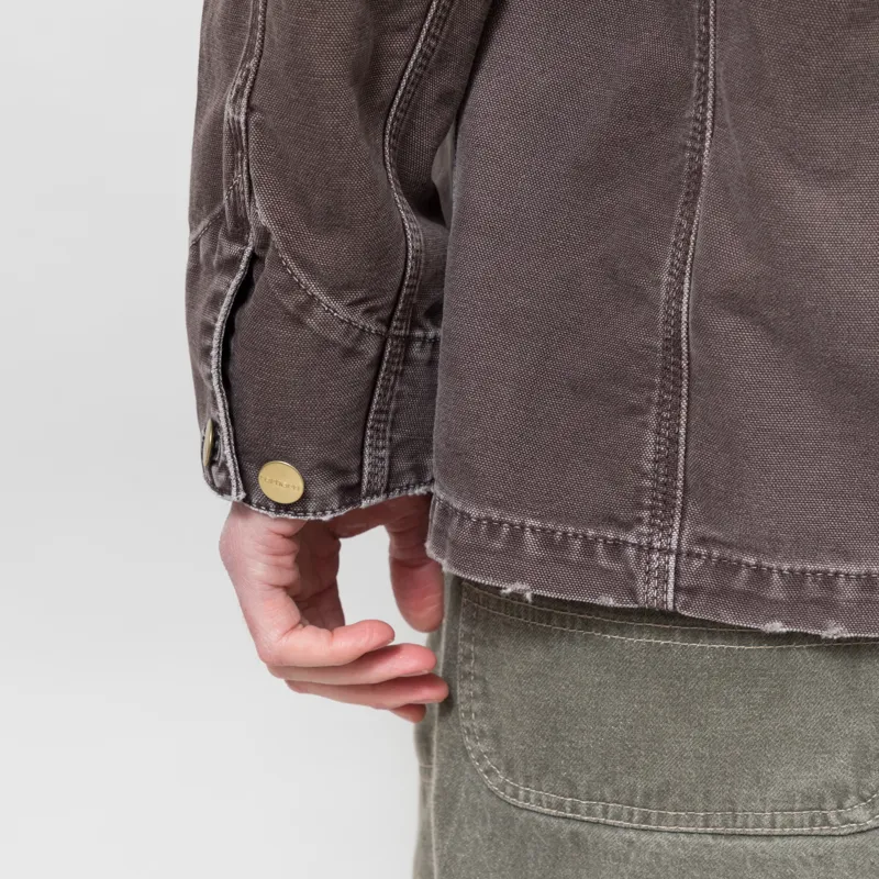 Carhartt WIP OG Chore Coat Tobacco Destroy Wash-10