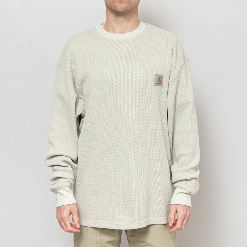 Carhartt WIP Long Sleeve Vista Waffle T Shirt Fleur De Sel