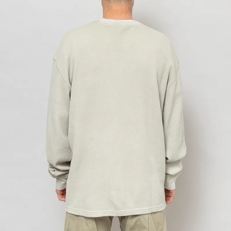 Carhartt WIP Long Sleeve Vista Waffle T Shirt Fleur De Sel-3