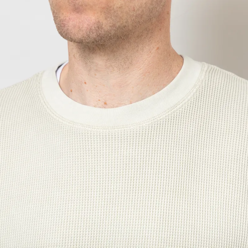 Carhartt WIP Long Sleeve Vista Waffle T Shirt Fleur De Sel-5