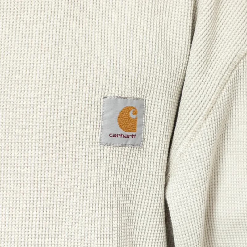 Carhartt WIP Long Sleeve Vista Waffle T Shirt Fleur De Sel-6
