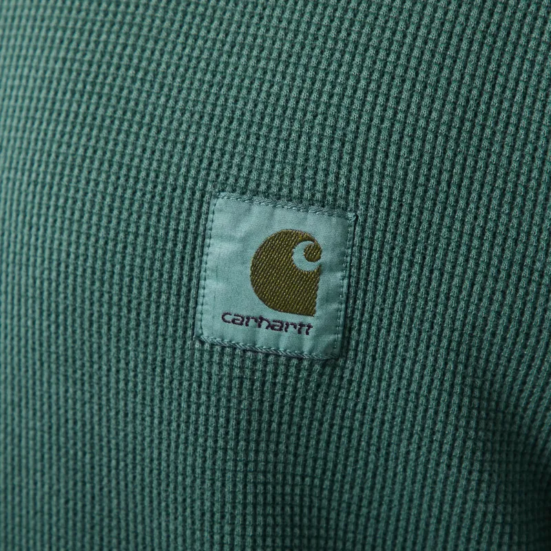 Carhartt WIP Long Sleeve Vista Waffle T Shirt Dark Scarab-5