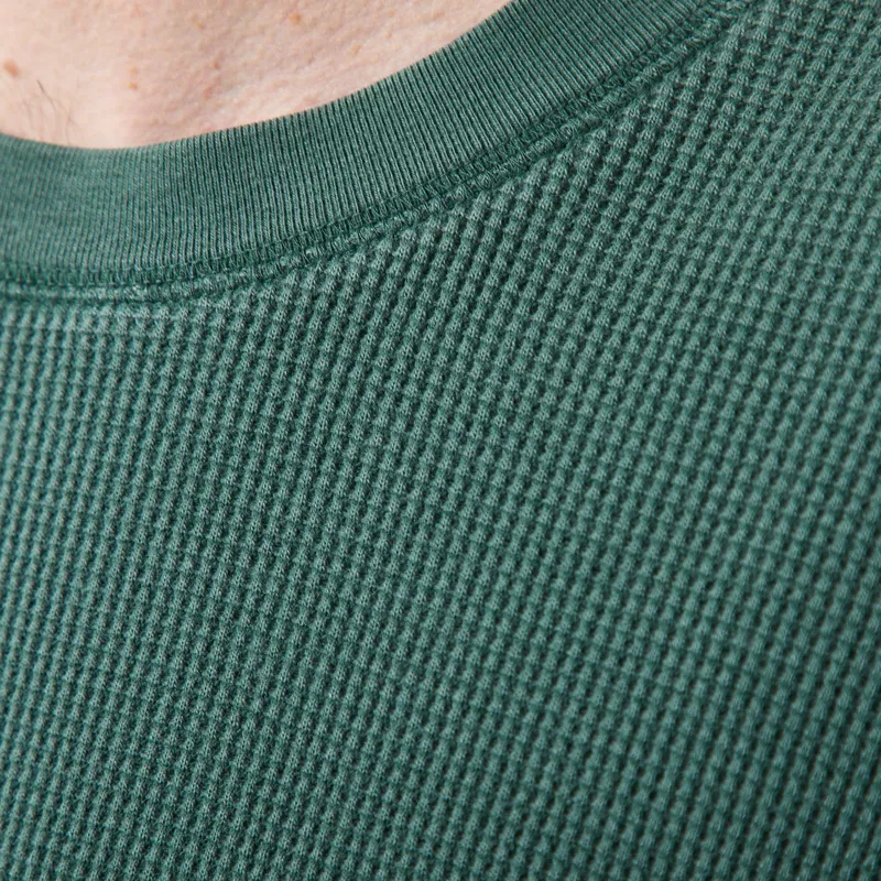 Carhartt WIP Long Sleeve Vista Waffle T Shirt Dark Scarab-4