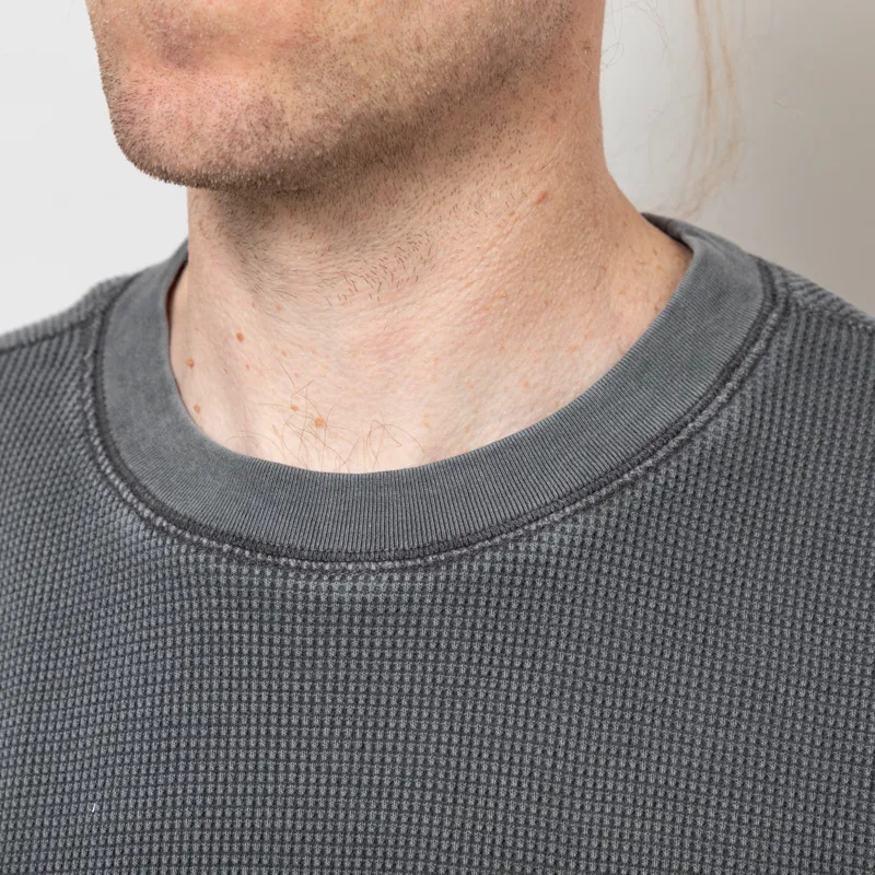 Carhartt WIP Long Sleeve Vista Waffle T Shirt Black-5