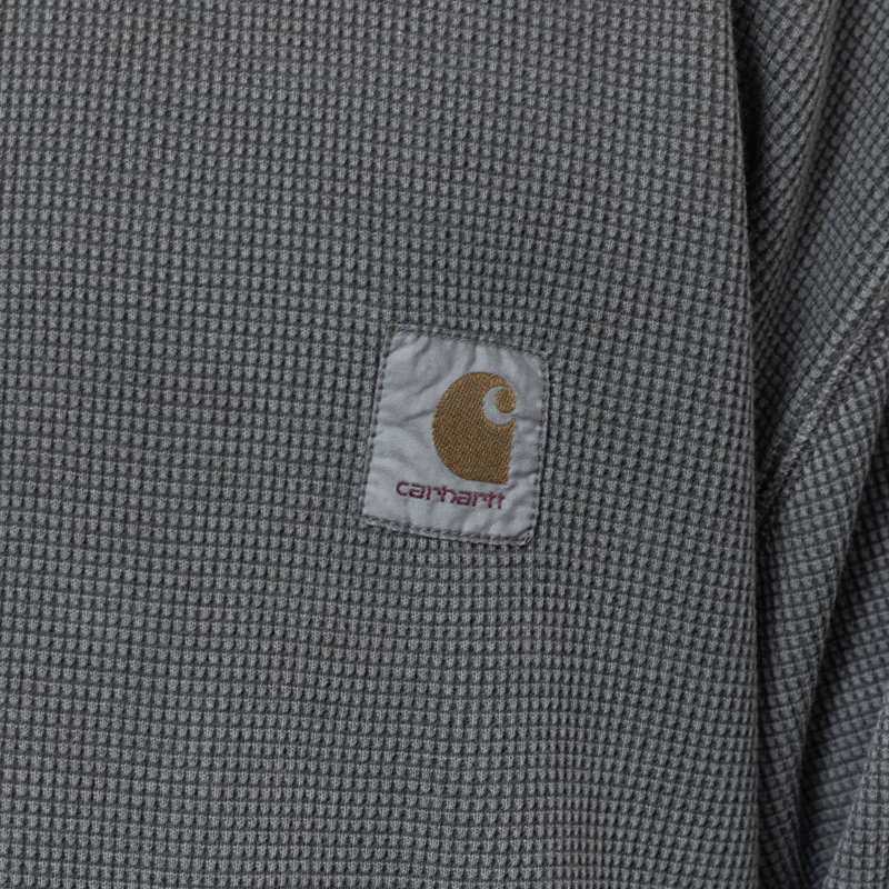 Carhartt WIP Long Sleeve Vista Waffle T Shirt Black-6