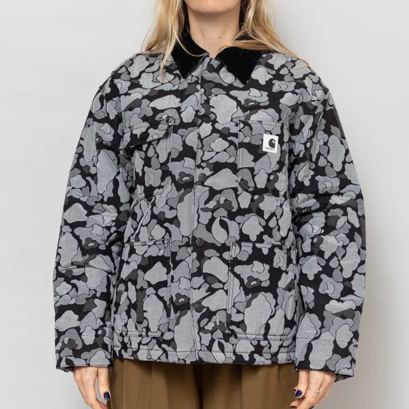 Carhartt WIP Womens Tapestry Chore Coat Camo Duck Jacquard Black