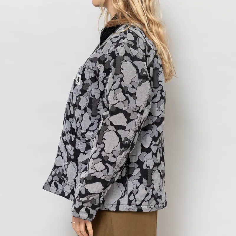 Carhartt WIP Womens Tapestry Chore Coat Camo Duck Jacquard Black-2