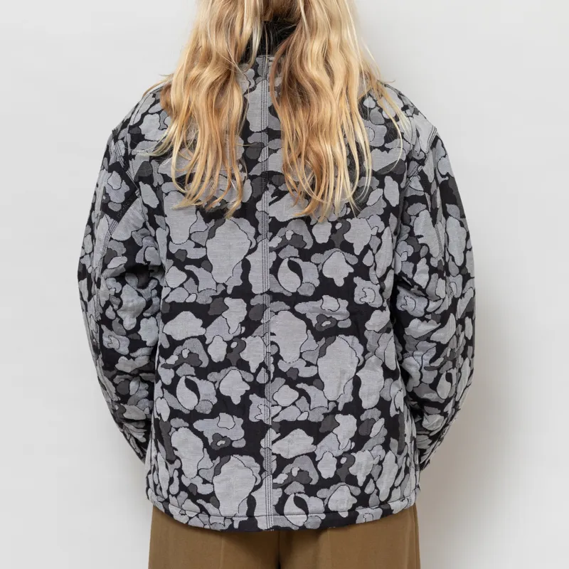 Carhartt WIP Womens Tapestry Chore Coat Camo Duck Jacquard Black-3