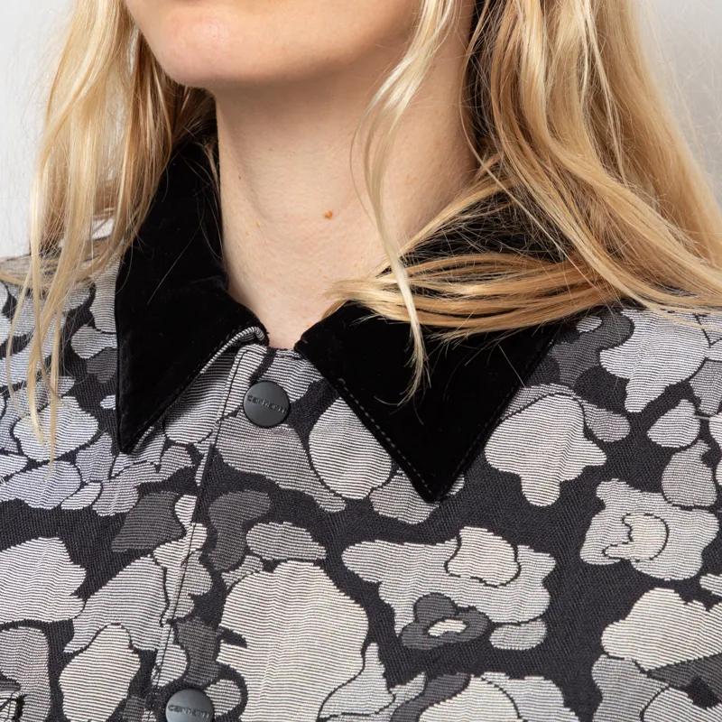 Carhartt WIP Womens Tapestry Chore Coat Camo Duck Jacquard Black-5