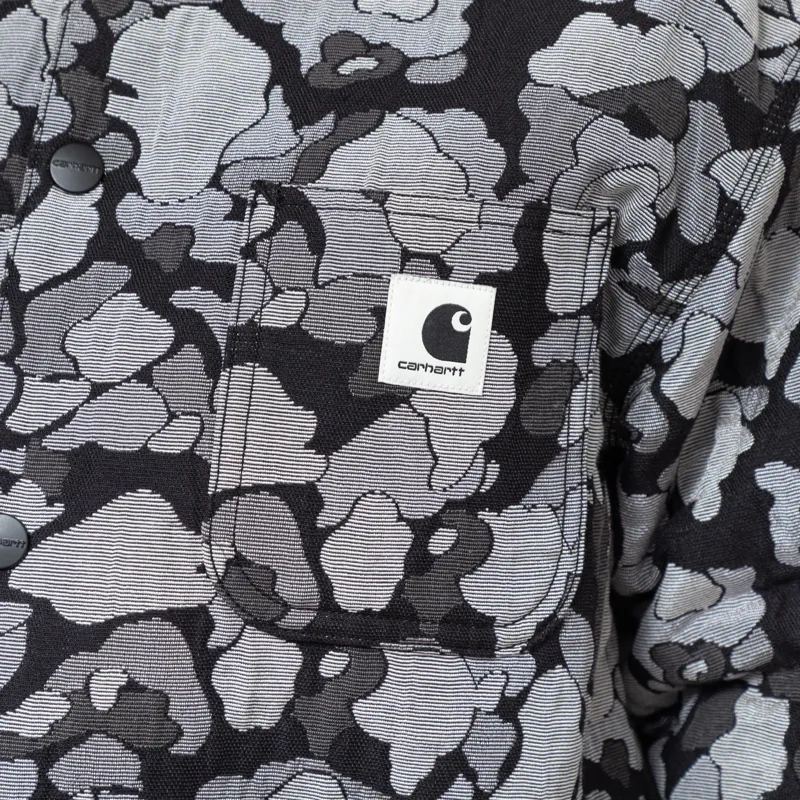 Carhartt WIP Womens Tapestry Chore Coat Camo Duck Jacquard Black-6