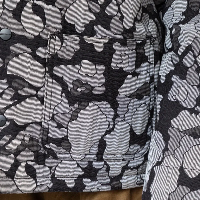 Carhartt WIP Womens Tapestry Chore Coat Camo Duck Jacquard Black-11