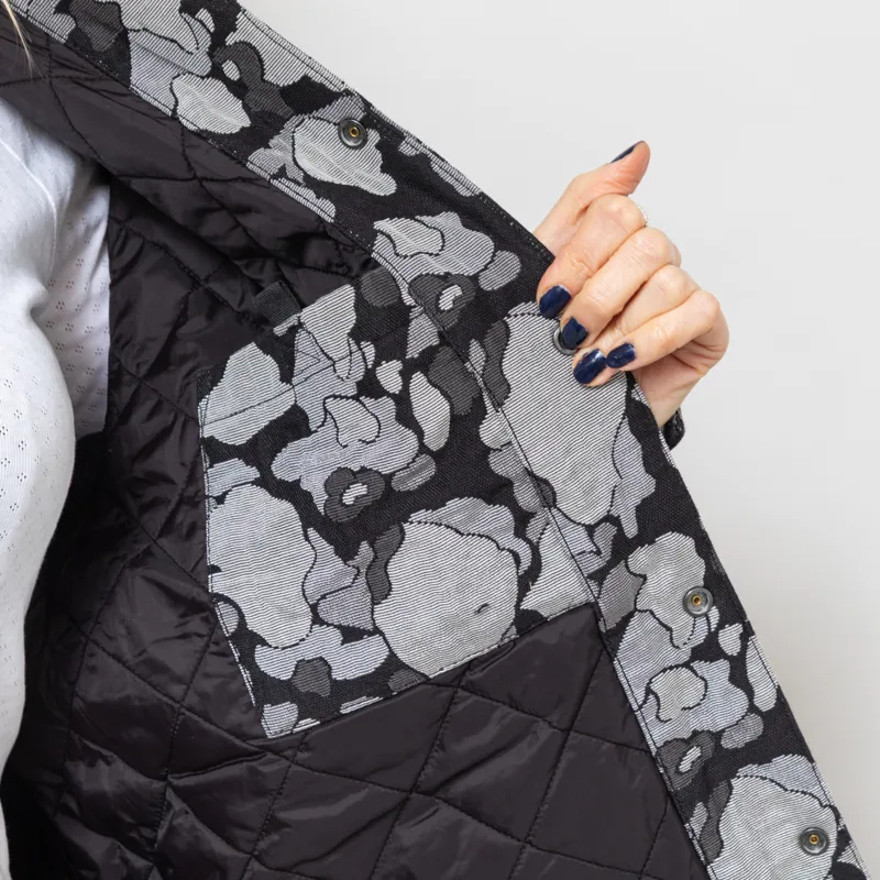 Carhartt WIP Womens Tapestry Chore Coat Camo Duck Jacquard Black-7