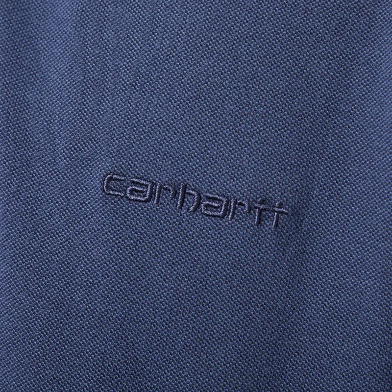 Carhartt WIP Wayne Polo Dark Navy Garment Dyed-5