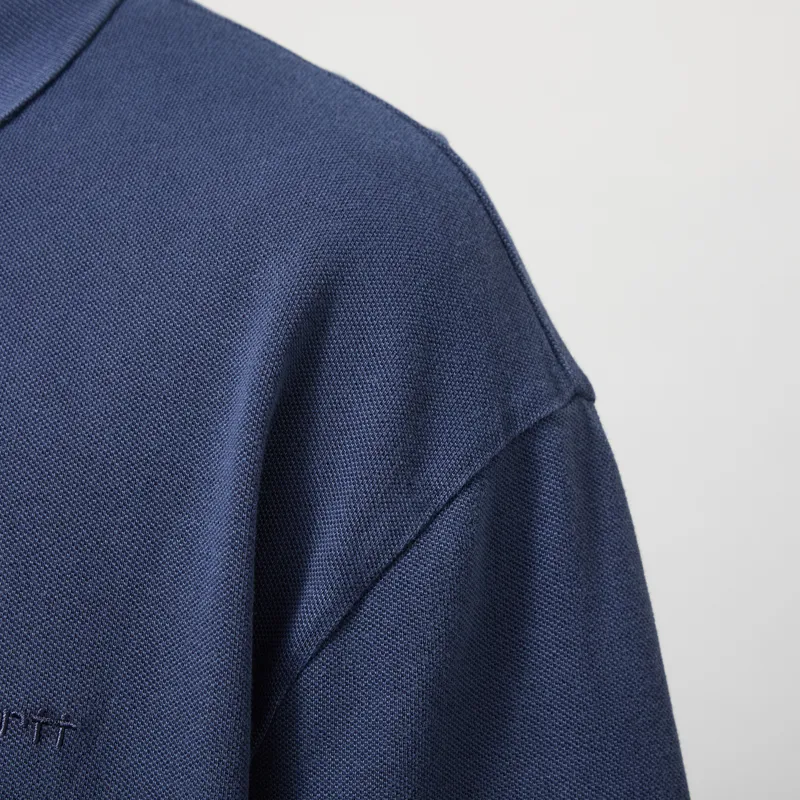 Carhartt WIP Wayne Polo Dark Navy Garment Dyed-6