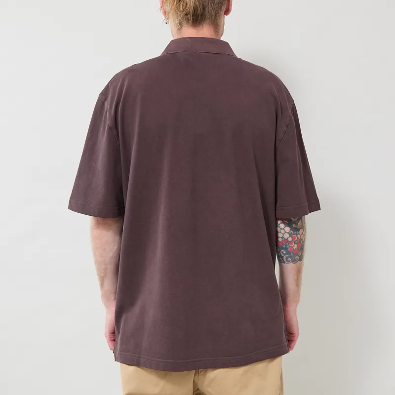 Carhartt WIP Wayne Polo Palisander Garment Dyed-2