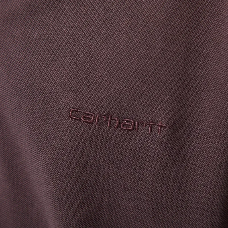 Carhartt WIP Wayne Polo Palisander Garment Dyed-5