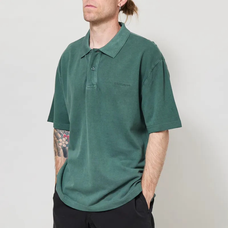 Carhartt WIP Wayne Polo Dark Scarab Garment Dyed-1