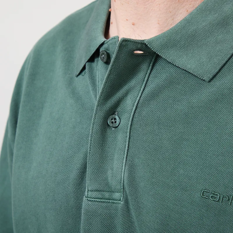 Carhartt WIP Wayne Polo Dark Scarab Garment Dyed-4