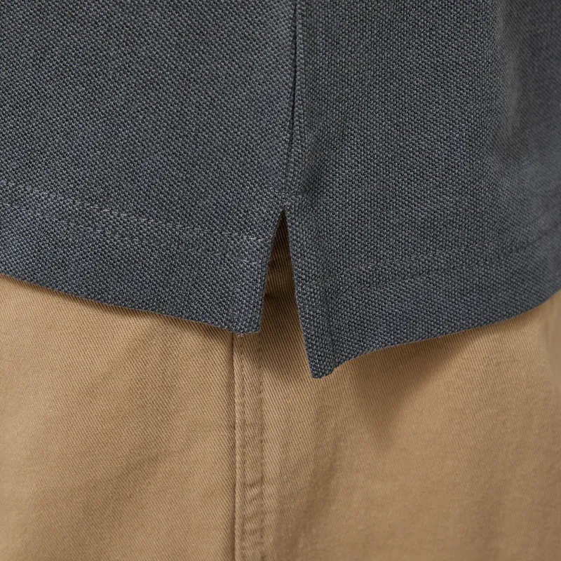 Carhartt WIP Wayne Polo Black Garment Dyed-6
