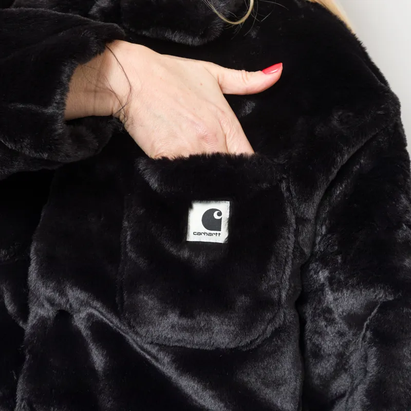 Carhartt WIP Womens Olney Michigan Coat Black-8